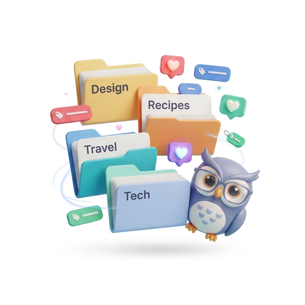 Organize with smart folders and tags